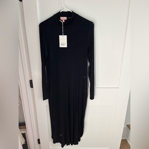 NEVER WORN Show Me Your Mumu black long sleeved turtleneck maxi dress